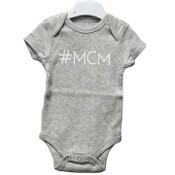 Wholesale - 0-3 Month Gray Onesie- MCM C/P 48, UPC: 885114880850